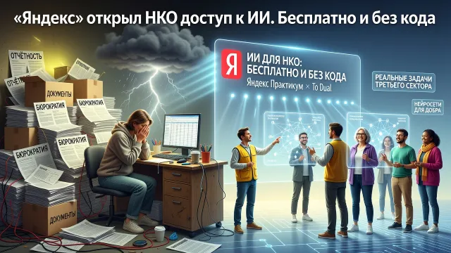 Яндекс открыл НКО доступ к ИИ. Бесплатно и без кода