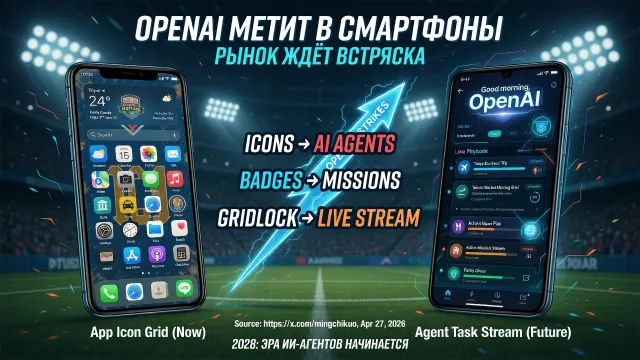 OpenAI метит в смартфоны. Рынок ждёт встряска